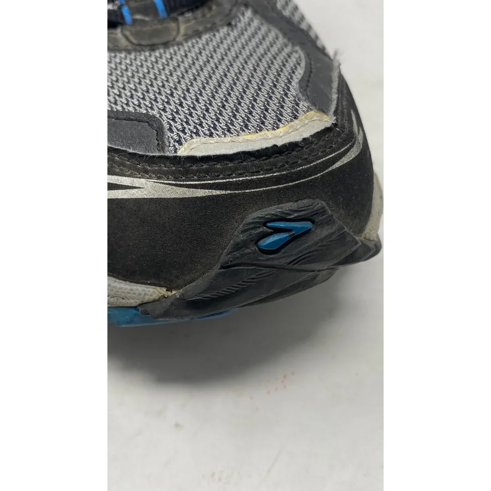 Brooks Adrenaline ASR Mens 10.5 Trail Running Shoes Gray Blue 1101011D460